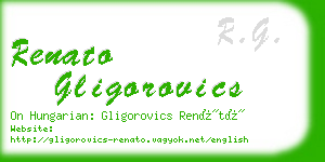 renato gligorovics business card